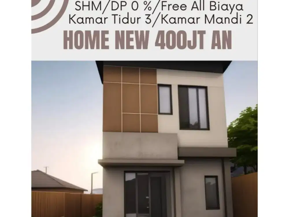 Hunian New 2 Lantai Harga 400 JT an - Pekapuran Sukamaju Baru Depok