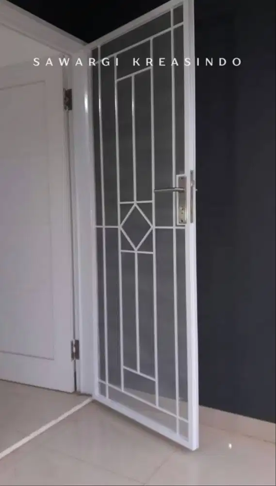 Teralis pintu dan jendela minimalis kemanan ganda rumah
