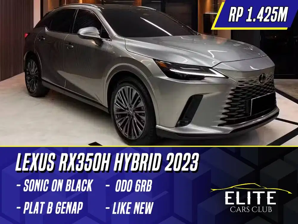 Lexus RX350h Hybrid 2023 Sonic Titanium on Black RX 350h Abu-abu Abu