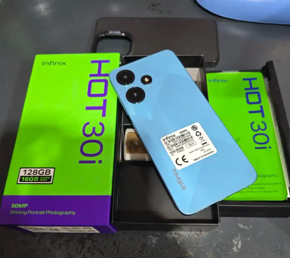 Infinix Hot 30i 8/128 ex resmi MULUS FULLSET ORI