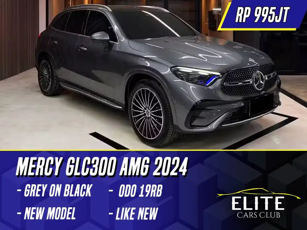 Mercedes Benz GLC300 AMG 2024 Grey on Black Abu-abu Mercy GLC 300 Abu