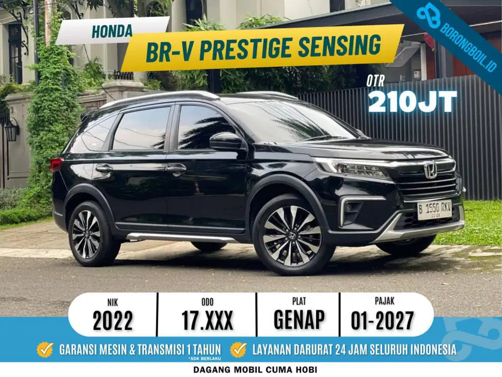 Honda BRV Prestige Sensing 2022 Hitam 2023 stargazer veloz xpander