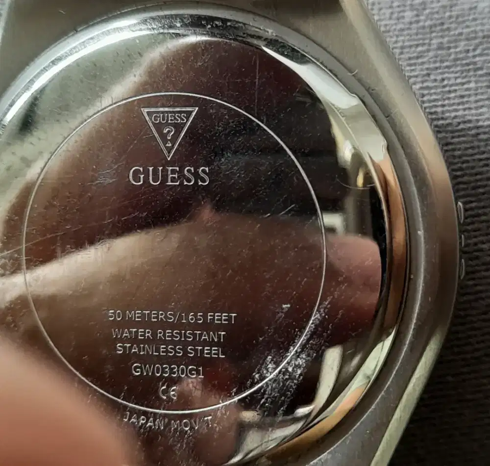 Jam Pria GUESS Premier GW0330G1 Silver, Black Sunray 2024