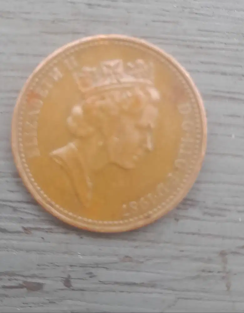 Koin 1 peny 1987 UK
