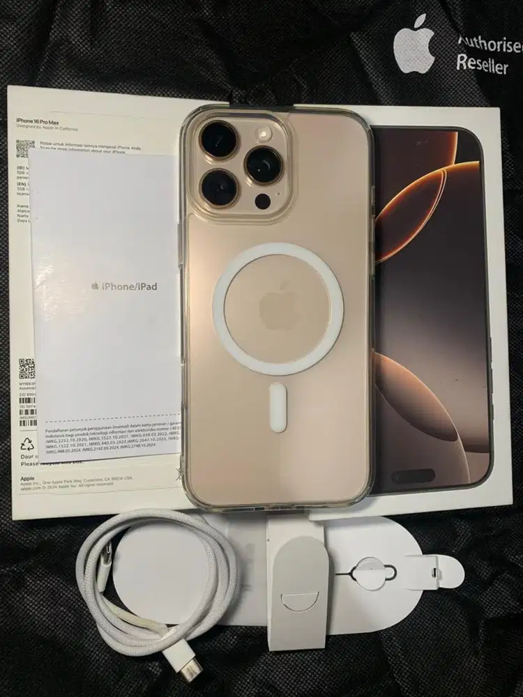 iphone 16 promax 256gb dessert titanium resmi ibox