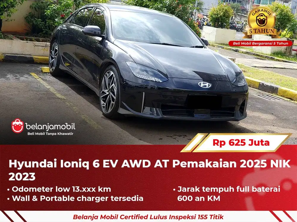 [ LOW KM ] Hyundai Ioniq 6 EV AWD 4x4 AT NIK 2023 2025