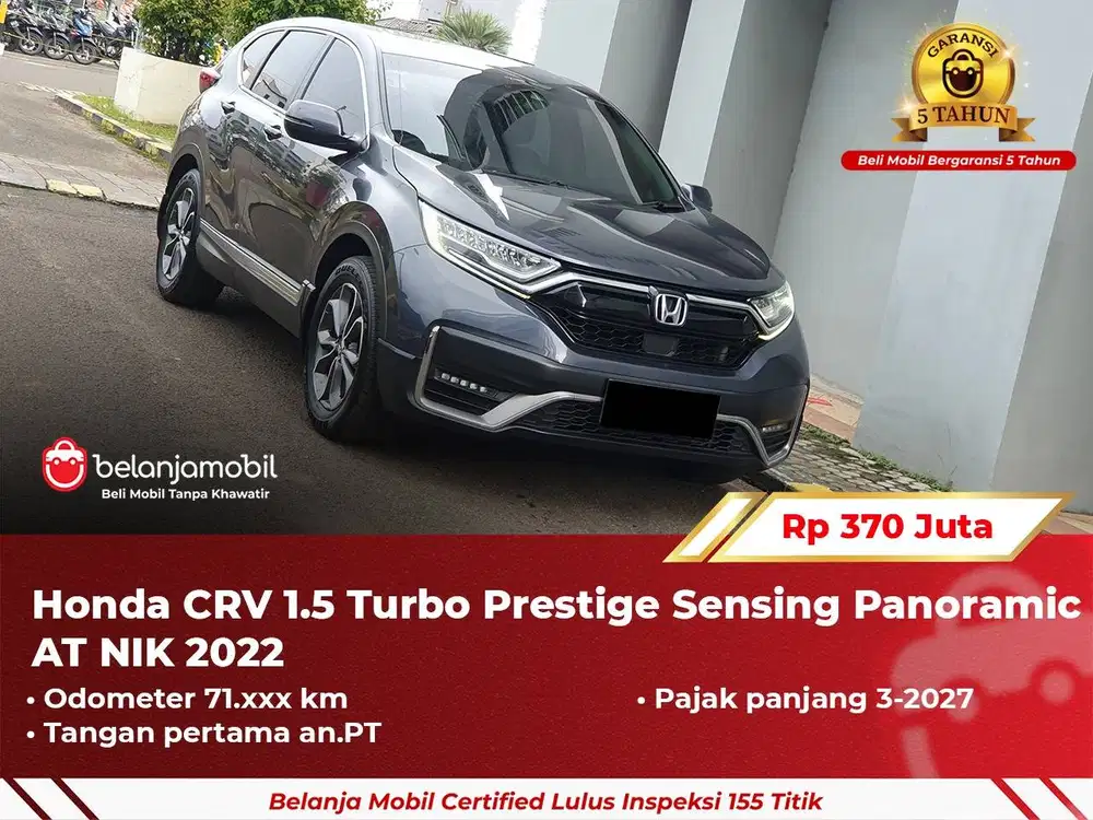 [GARANSI 5TH] Honda CRV CR-V CR V 1.5 Turbo Prestige Sensing 2022/2023