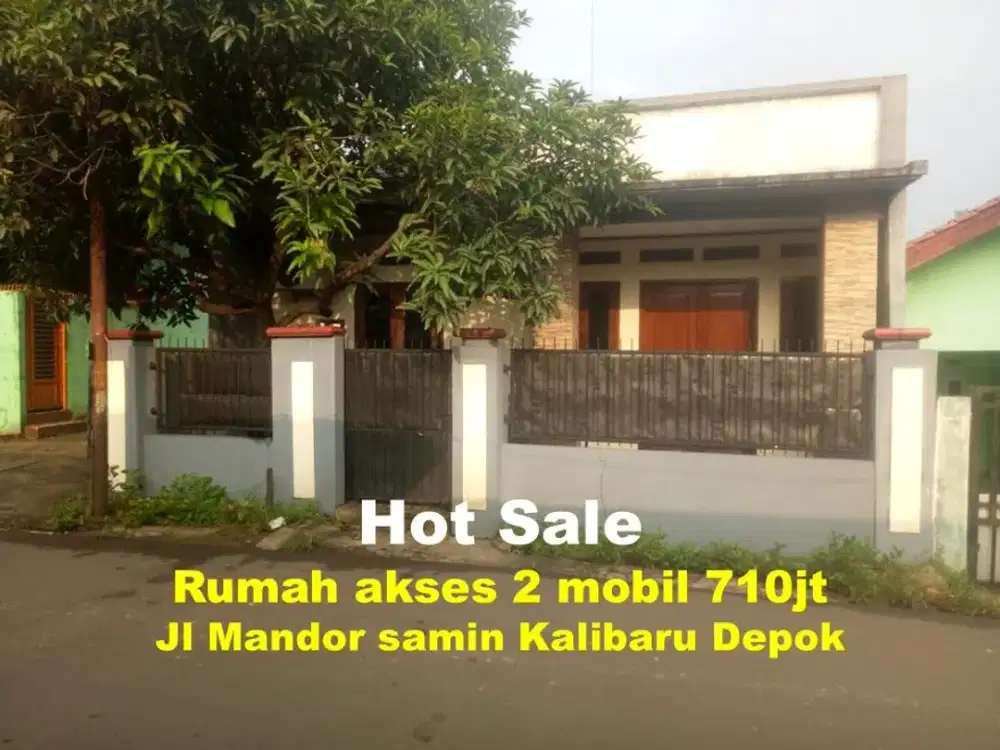 Rumah startegis jalan 2 mobil dekat Grand Depok City