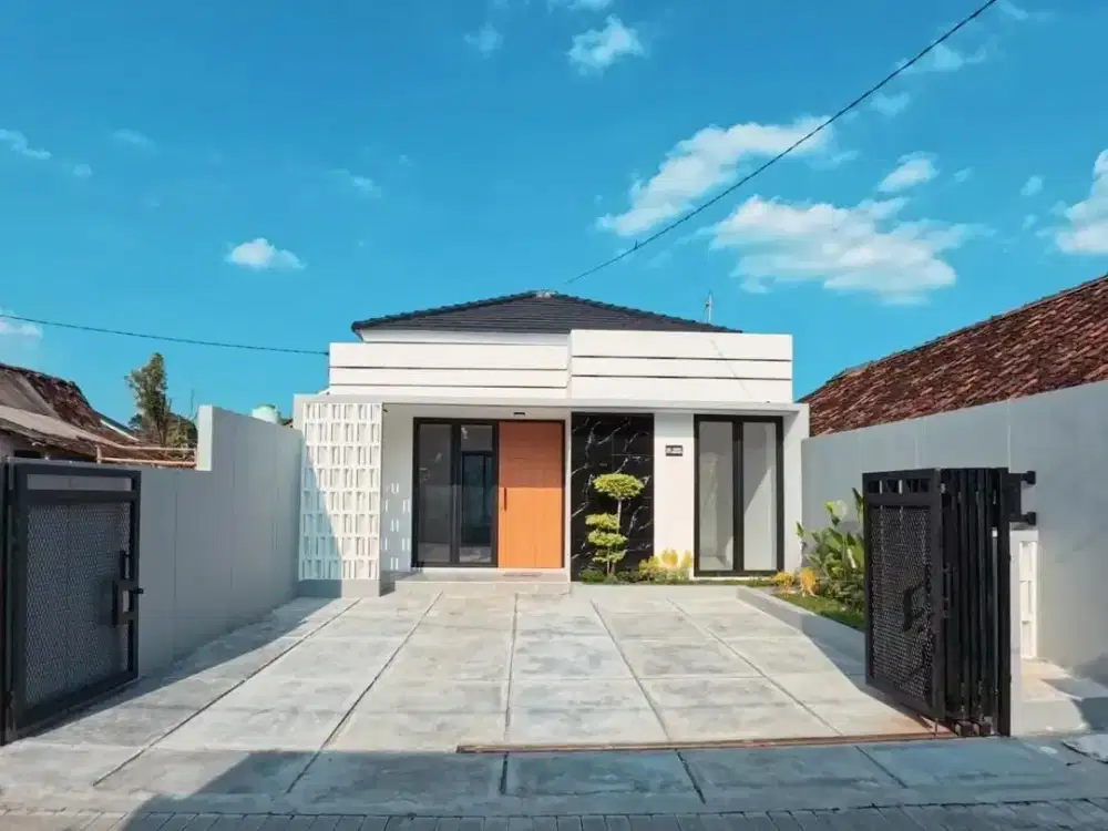 Rumah Baru Tropis Modern di Sleman 3 Kamar + Free Pagar, Kitchen Set & Kanopi