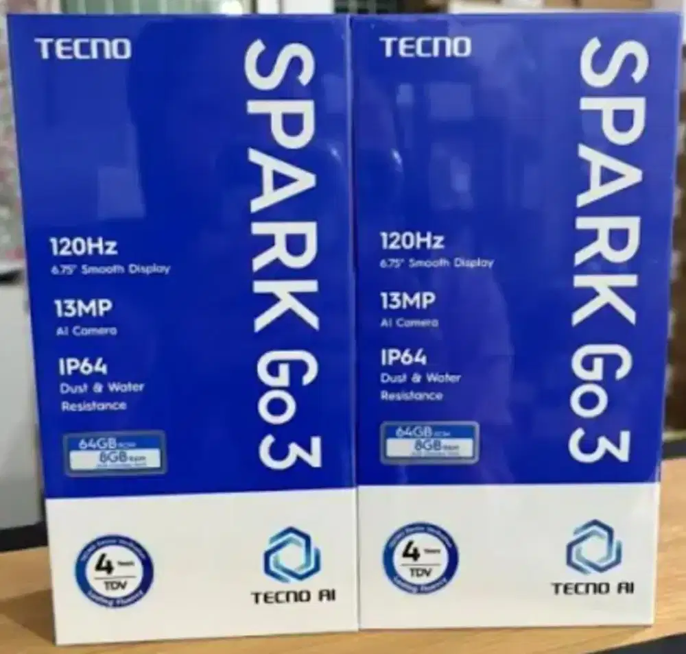 Tecno Spark Go 3 4/64 - 4/128 BNIB Garansi Resmi Indonesia