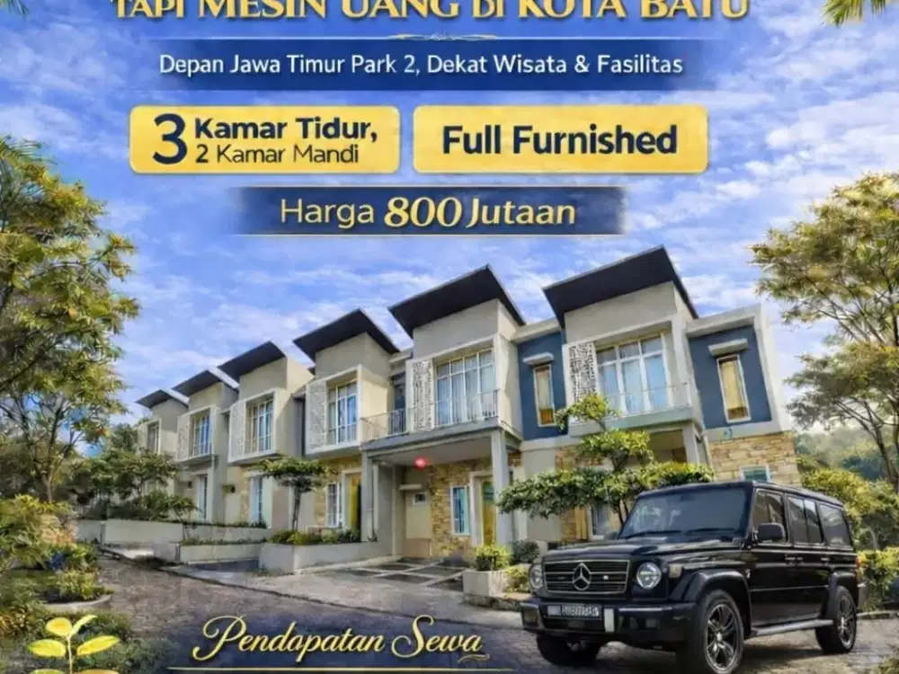 Villa Raya Poros Jalan Area Wisata Garansi Passive Income