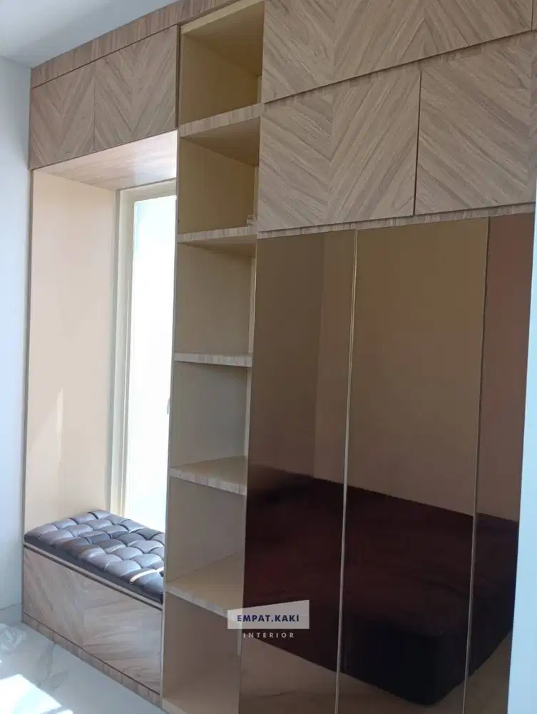 Oak Chevron Wardrobe | Lemari Custom