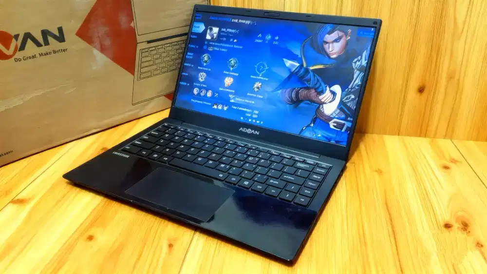 Laptop Advan th2023 fullset mulus kaya baru