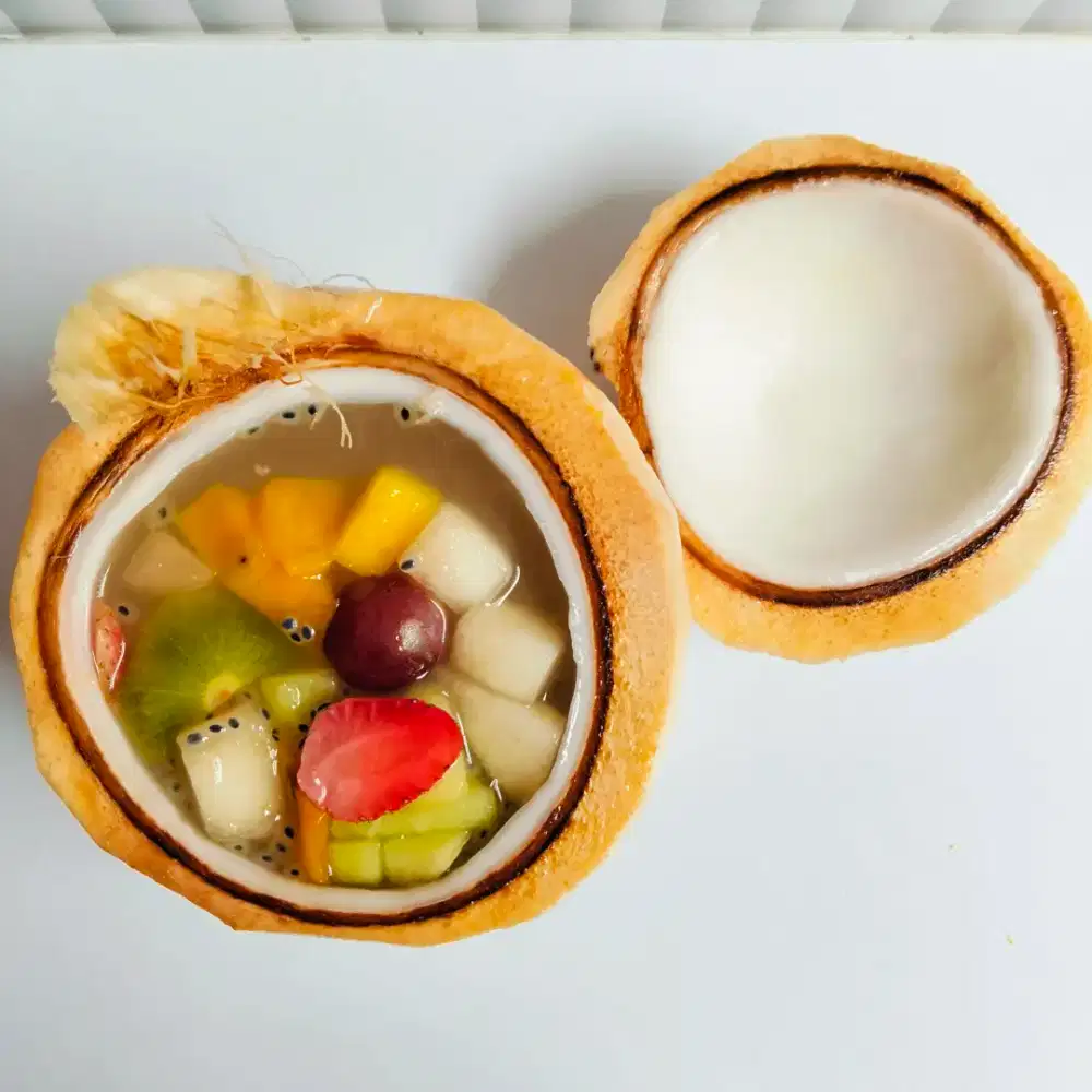 Coconut jelly fruit / Kelapa Puding Buah