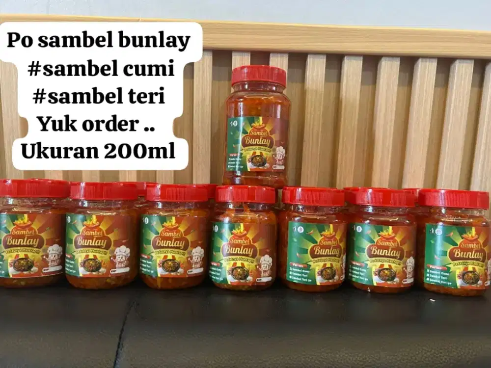 Sambel cumi,Sambel teri bunlay dan pangsit chili oil