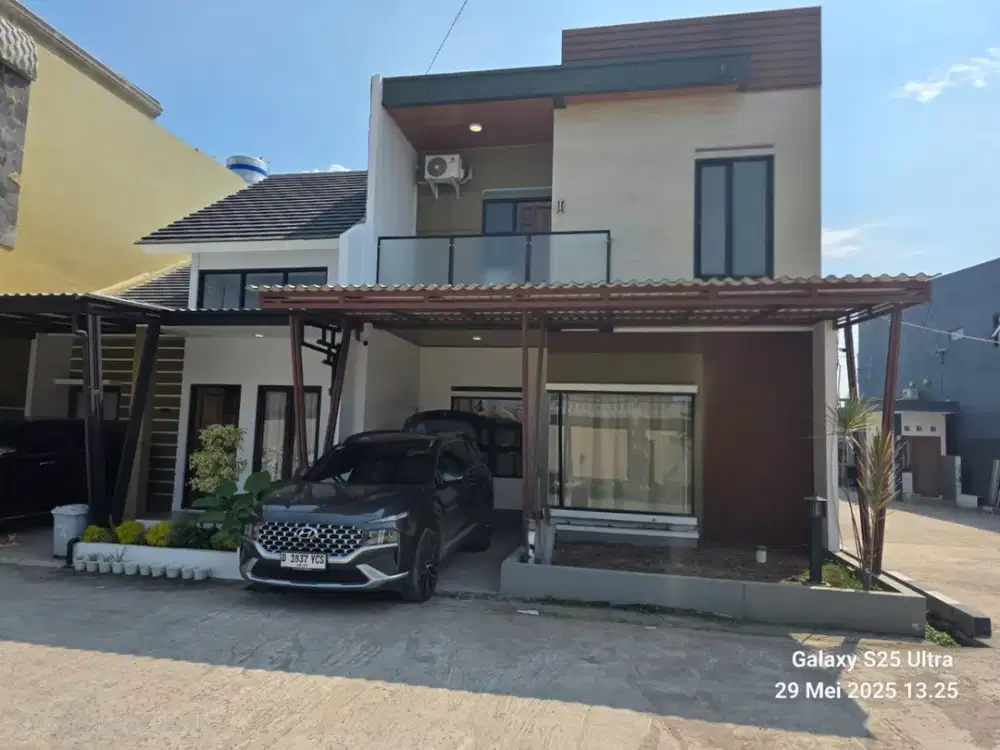 Dijual Cepat Rumah Baru Mewah Cantik Nyaman Siap Huni Lokasi di Komplek Griya Cikambuy Sangkanhurip Bandung