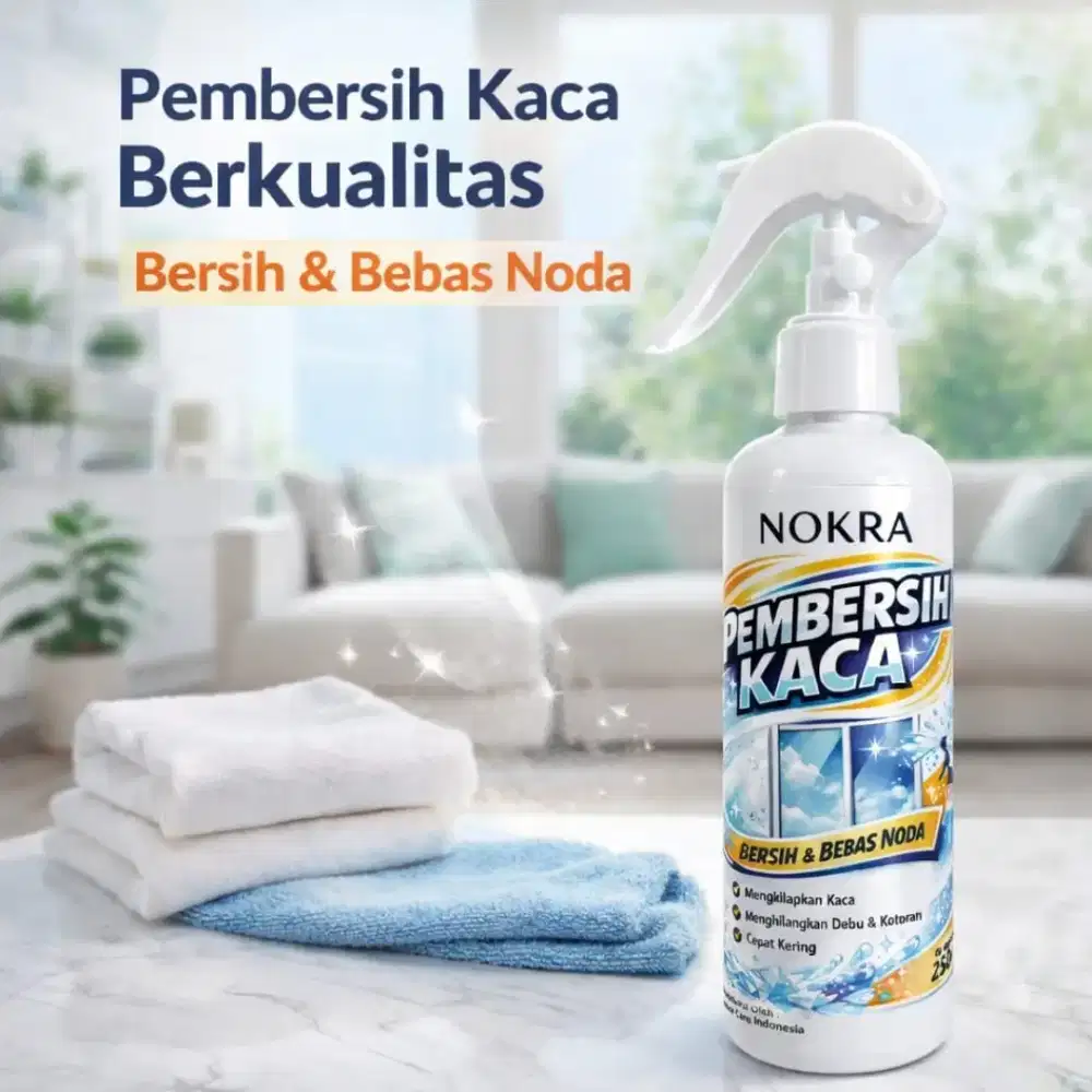 Pembersih Kaca 250ml – untuk Kaca Jendela, Cermin & Kaca Rumah