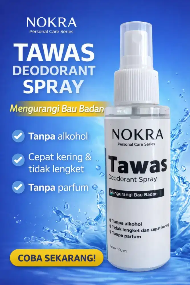 Deodorant Tawas Spray 100ml -  Deodorant Alami Tanpa Alkohol