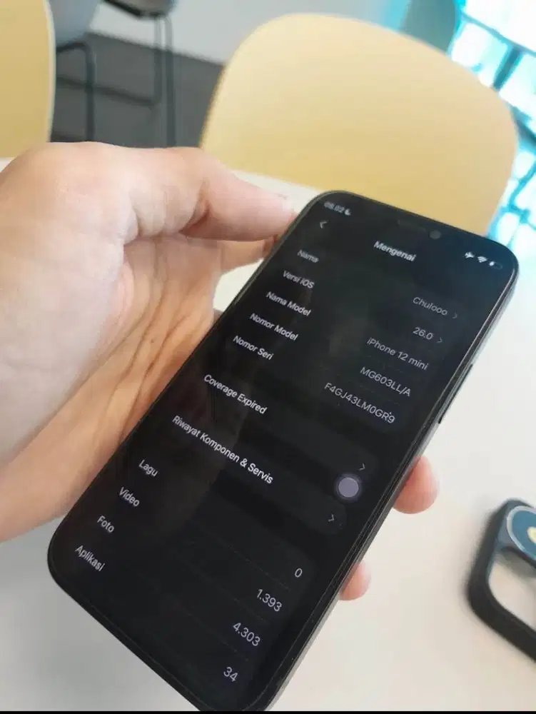 Iphone 12mini 64Gb/ inter fullset nominus