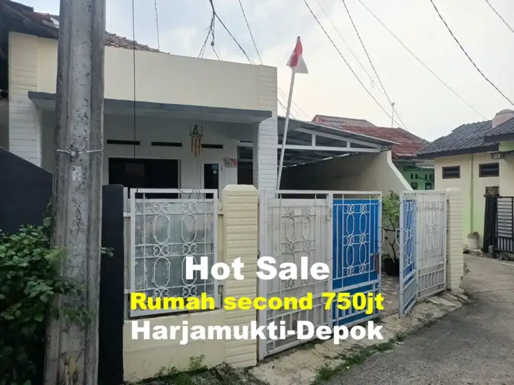 Rumah murah second perkampungan di Harjamukti Depok