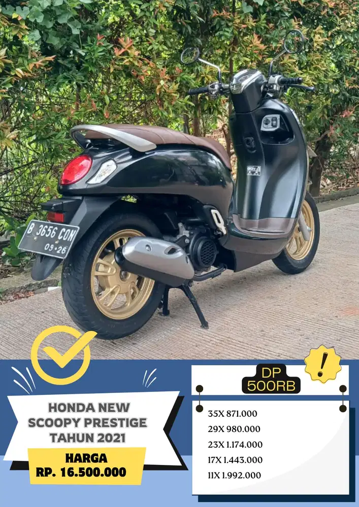 Dp 500rb Honda Scoopy Prestige tahun 2021 READY
