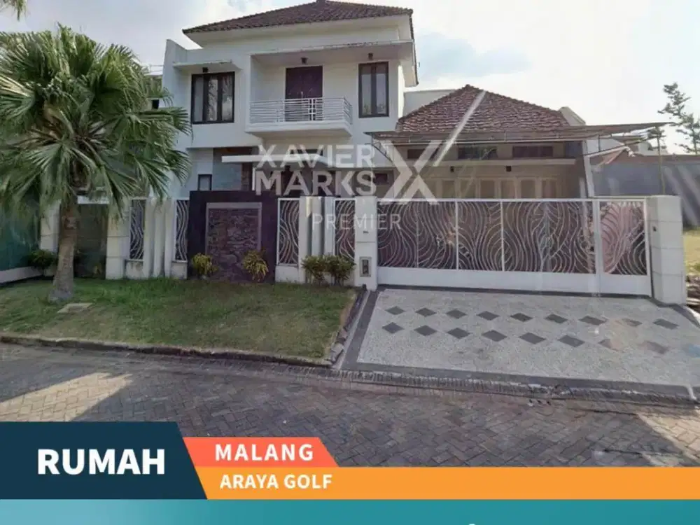 Disewakan Rumah Mewah Siap Huni di Araya Golf Malang Kawasan Elit
