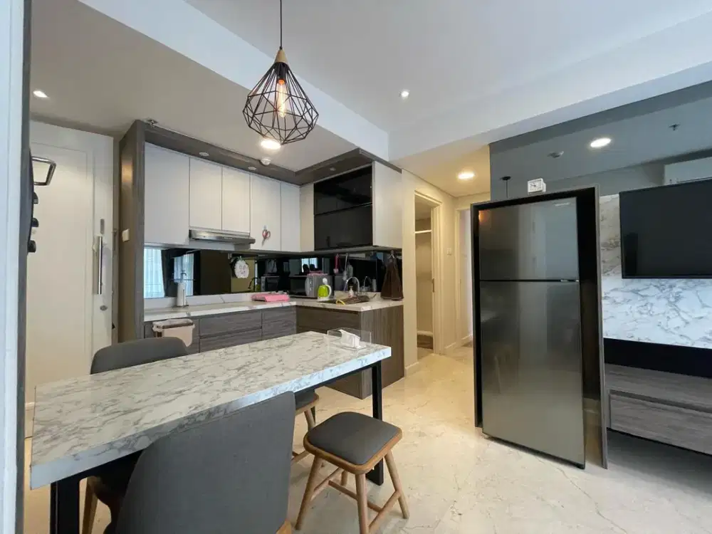 Di Jual Sangat Menarik! Apartemen Landmark Residence 3Bedroom Modifkasi 2Bedroom, Full Furnised Mewah, Lantai 16 With Skygarden