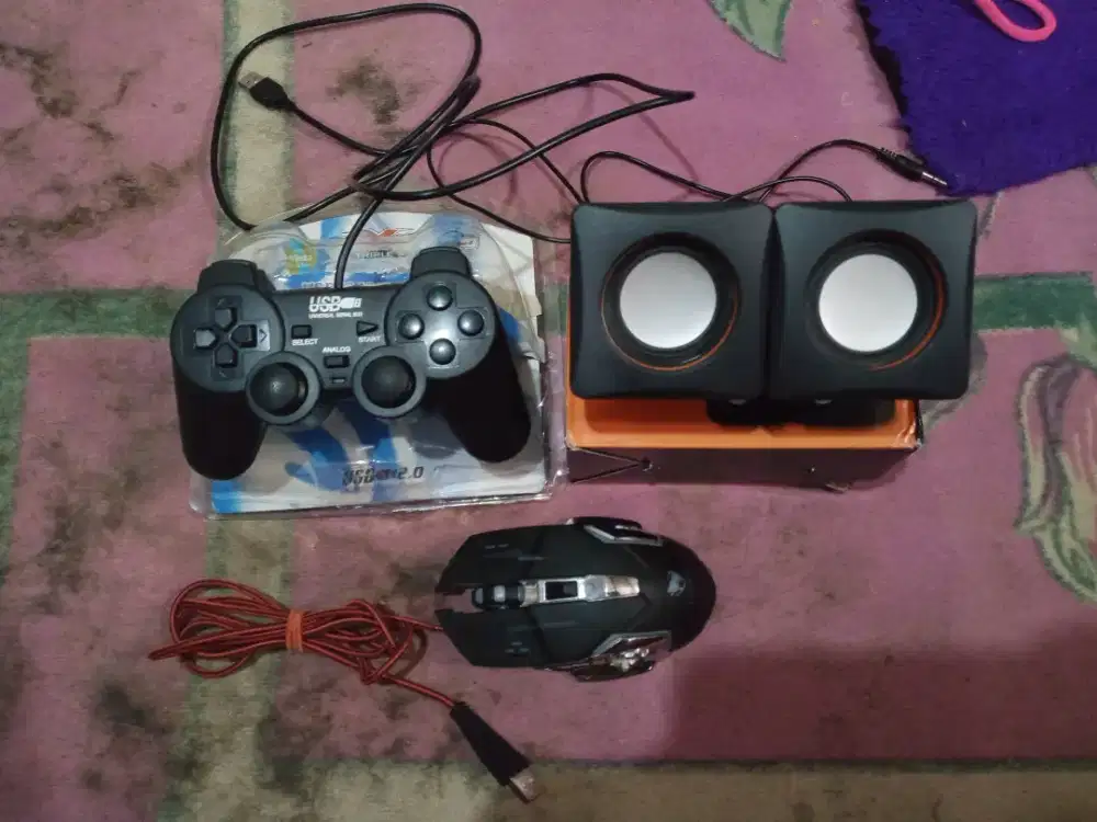 Speaker laptop,stik usb & mouse twolf rgb
