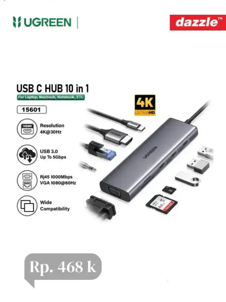 Ugreen HUB type-C 10-in-1 adapter