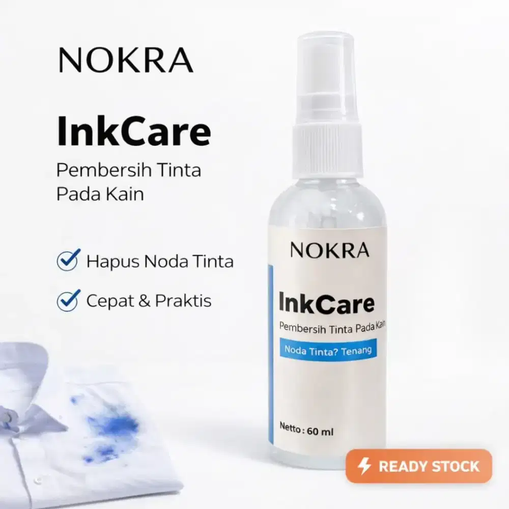 Ink Care pembersih noda tinta, menghilangkan noda tinta pada kain.
