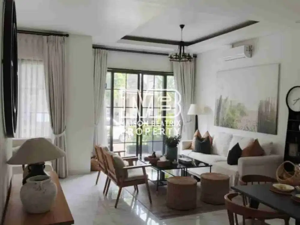 DIJUAL RUMAH 2LANTAI FULLY FURNISH , HOMY DAN DEKAT DG TOLL NUSALOKA BSD