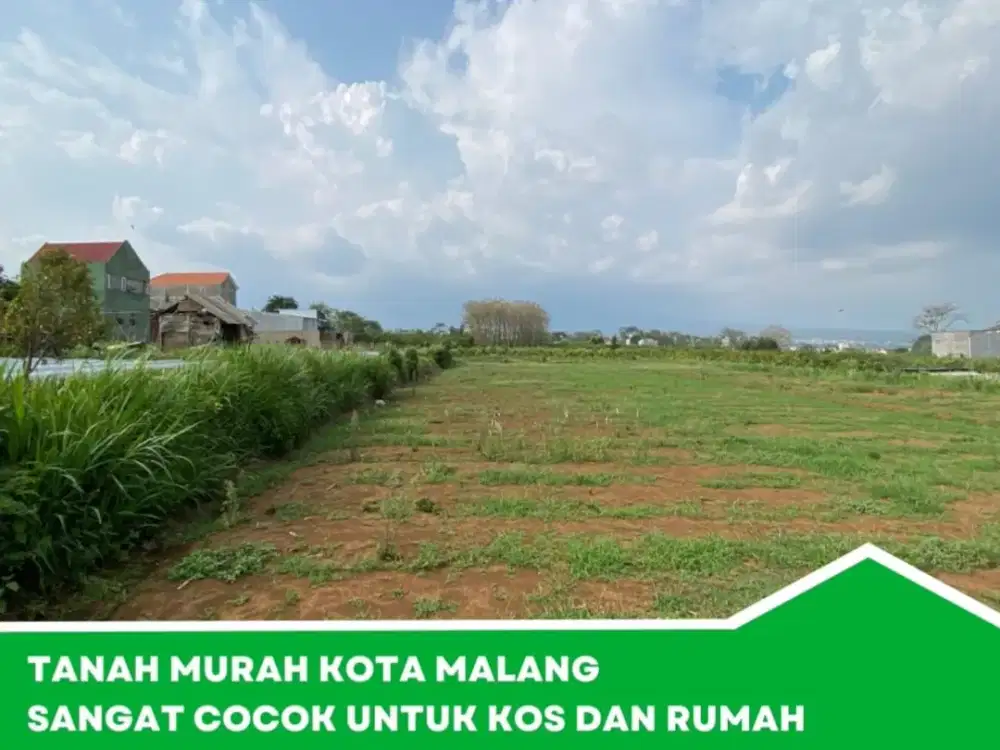 Tanah Kavling 5 Menit Kampus UMM Kawasan Berkembang SHM