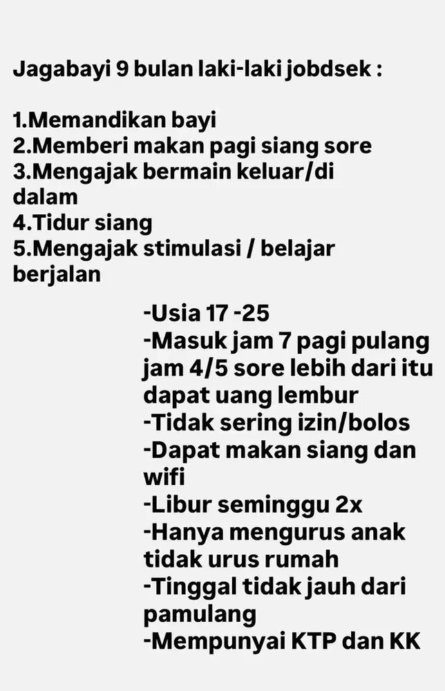 JAGA BAYI USIA 9 BULAN