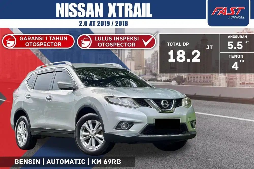 NISSAN XTRAIL 2019 / 2018 2.0 AT LOW KM.69RB & PAJAK PANJANG