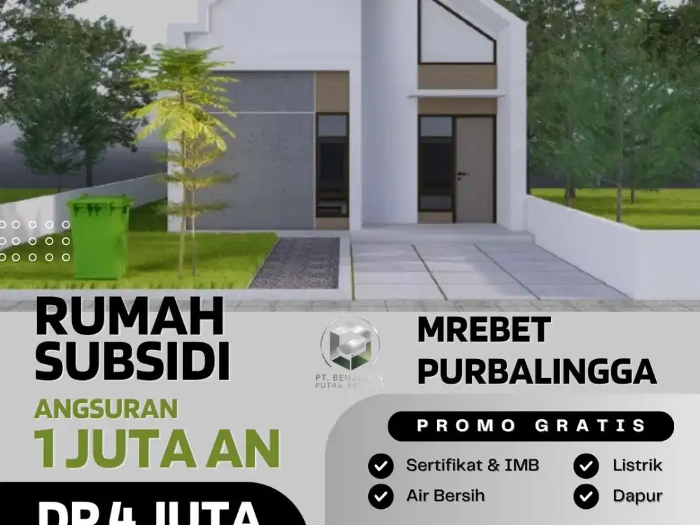 Jual rumah baru di purbalingga,rumah baru di purbalingga