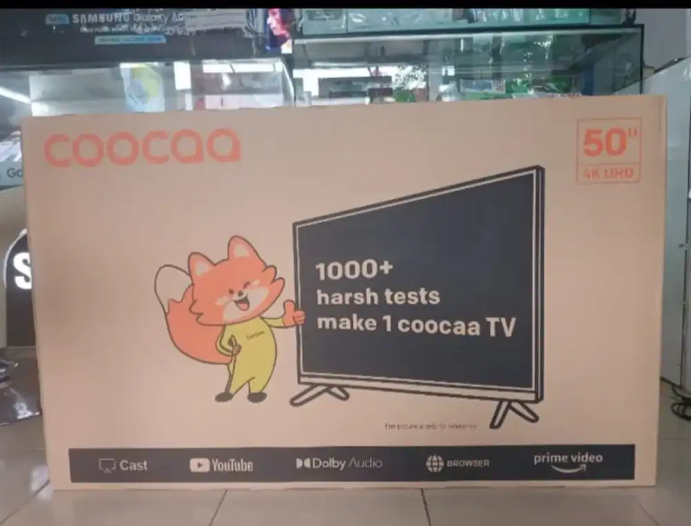 Coocaa smart tv  50s3u pro bisa youtub udah 4k segel garansi resmi