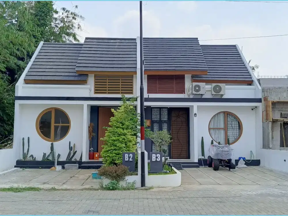 RUMAH MINIMALIS JOGJA DESAIN JAPANDI DALAM CLUSTER DI SENTOLO
