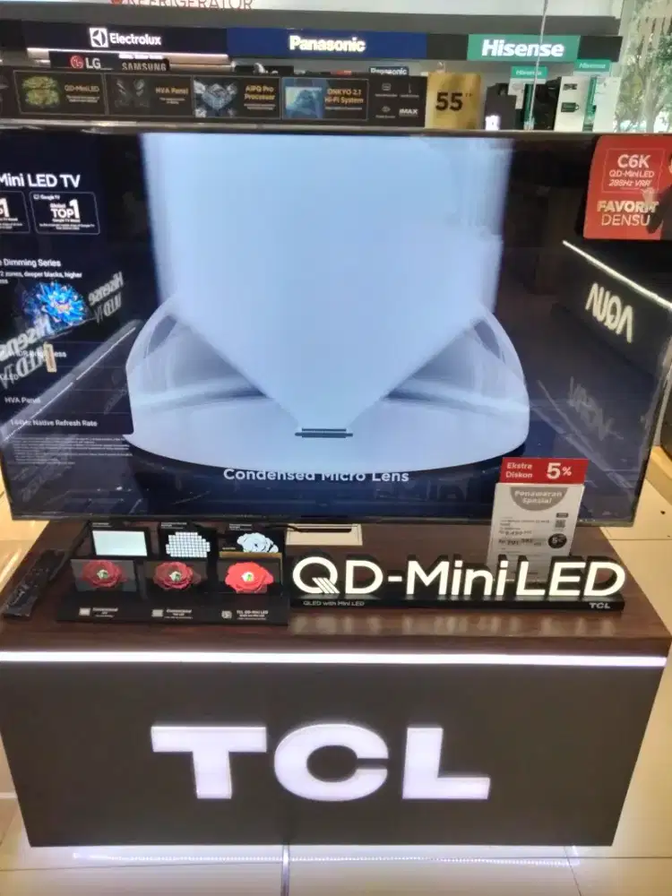 TV TCL MINILED GOOGLE TV 4K 55 INCH (bisa cicilan)