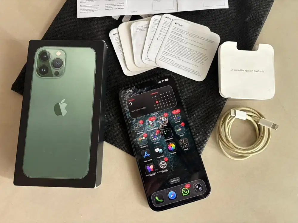 iPhone 13 Pro Max 512Gb Alpine Green iBox Fullset Original Siap Pakai