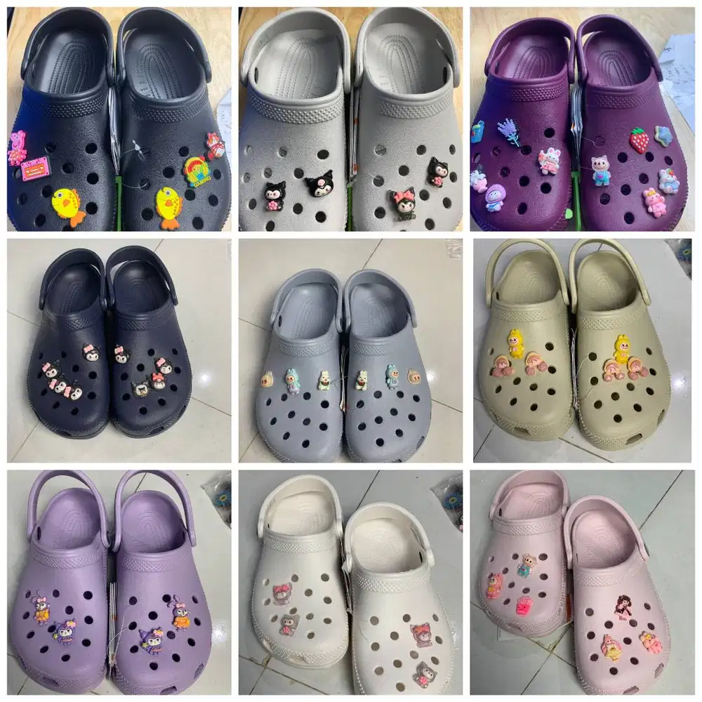 Sandal Crocs Classic 2cm ORI Rijek Made in Vietnam free (jibbit+dus)