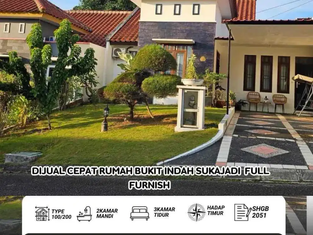 dijual rumah bukit indah sukajadi