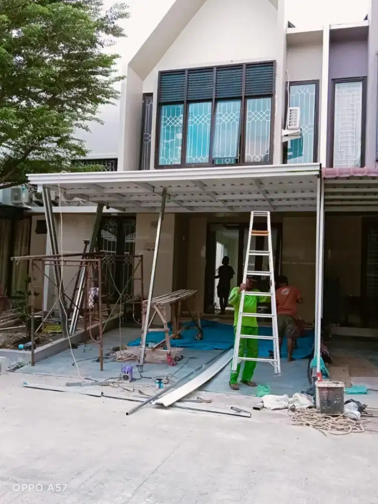 Kanopi alderon kombinasi talang kardoba