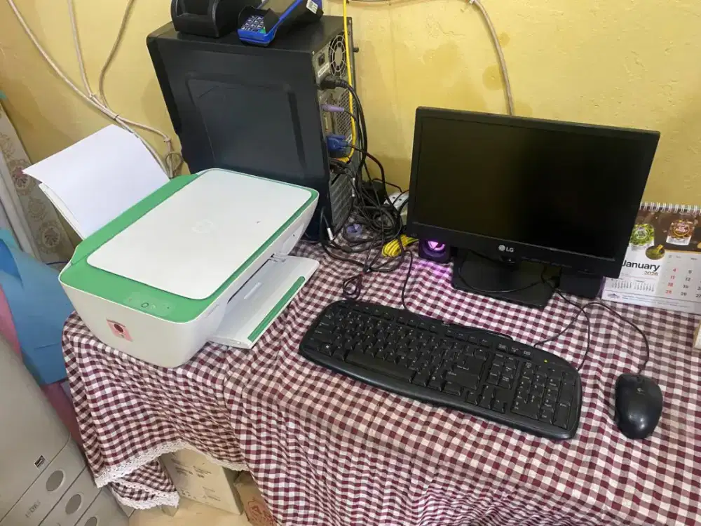 Jual 1 Set Komputer dan Printer