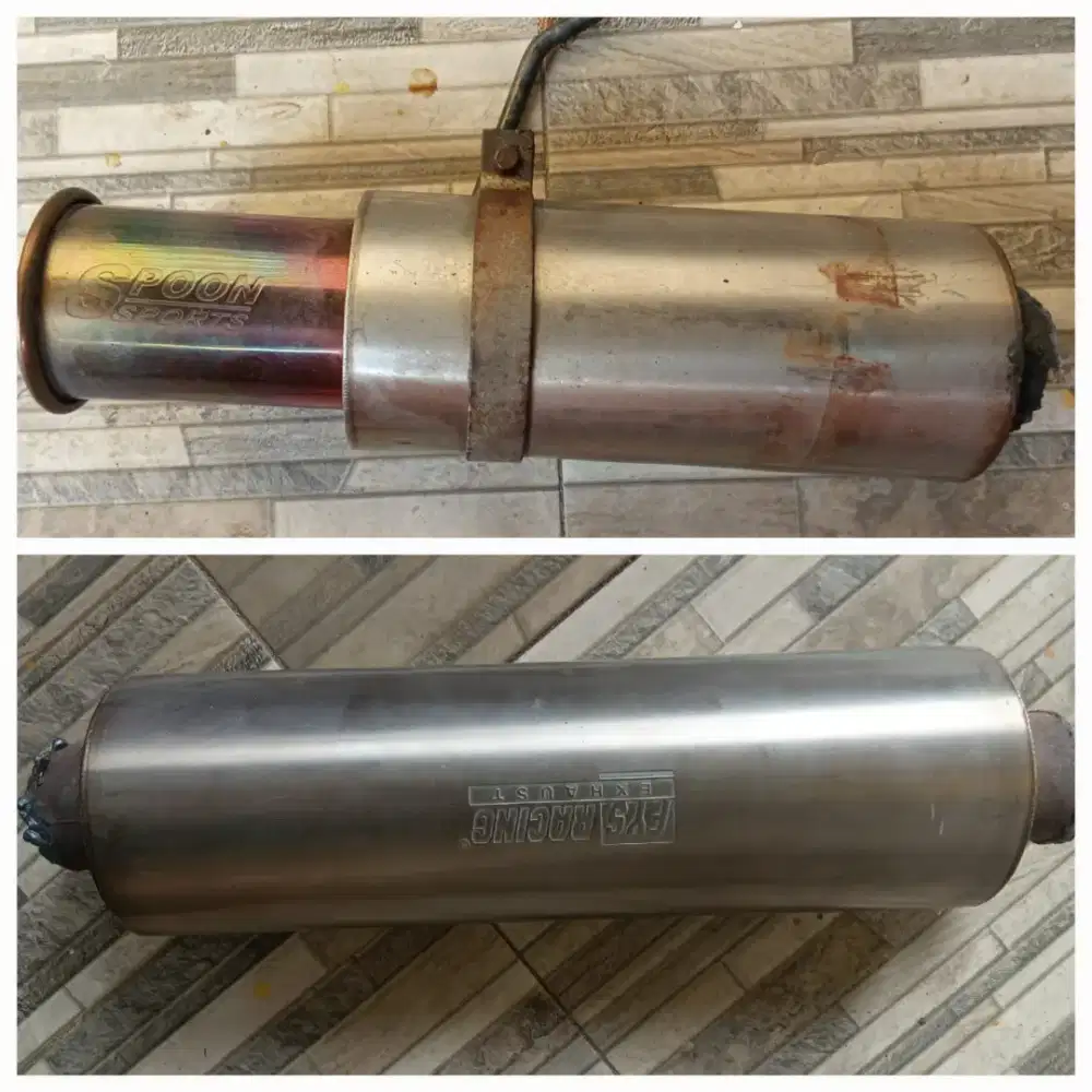 Dijual cepat paket knalpot spoon dengan reson masih bisa nego