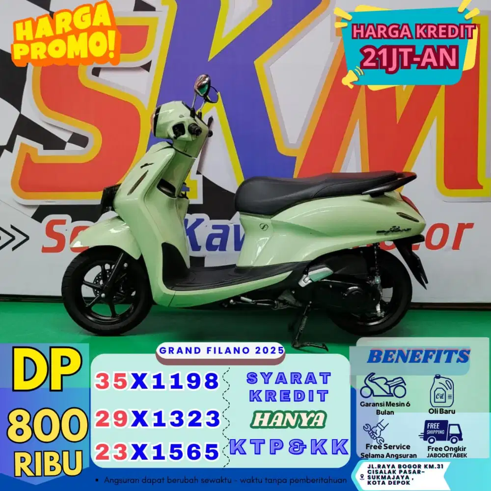Cukup ktp dan kk kredit grand filano 2025 km low