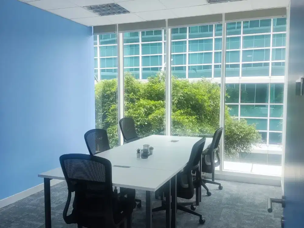 Kantor Unit Furnished 6 Pax Di Wisma BCA Area BSD Tangerang Lokasi Strategis