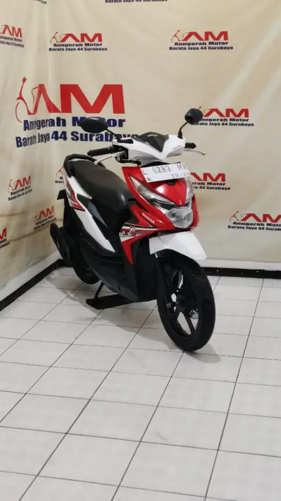 Am Barata #Honda Beat Eco Tahun 2018 warna Merah Putih