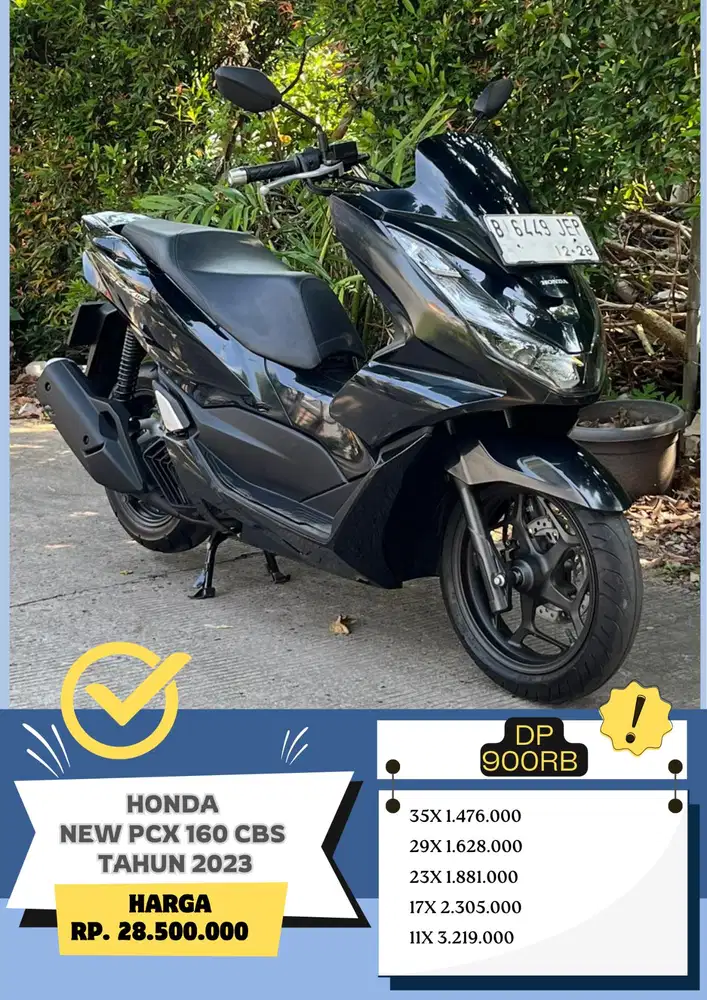READY Honda PCX 160 CBS TAHUN 2023 Dp 900rb