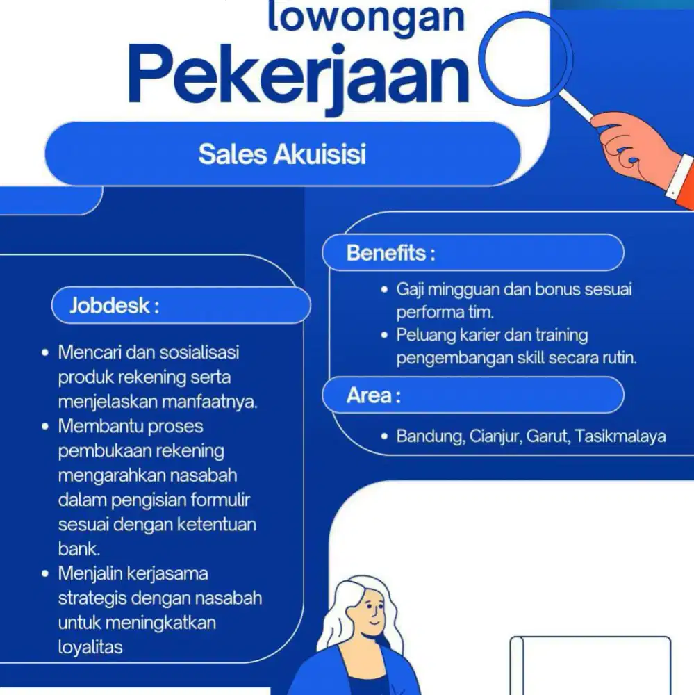Lowongan Kerja Akuisisi Pembukaan rekening Online