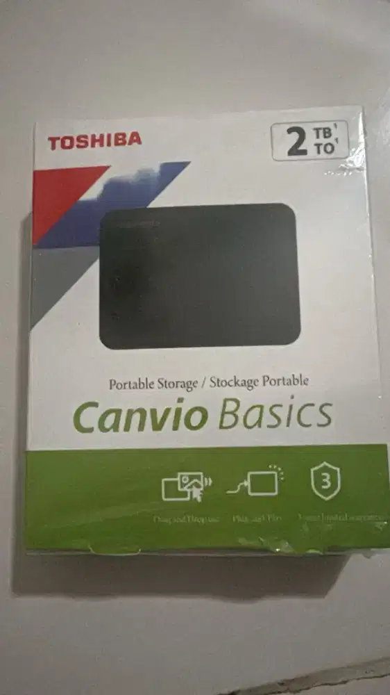 Canvio basics portable storage 2 tb bekas